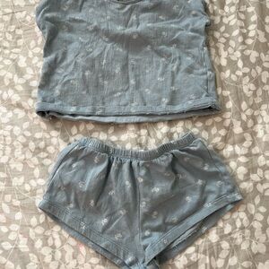 Blue Two-Piece Lounge Set
